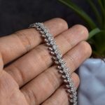 دستبند نقره زنانه جواهری