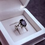 انگشتر نقره مردانه عقیق مشکی