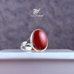 انگشتر نقره مردانه عقیق یمنی