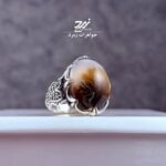 انگشتر نقره مردانه شجر طبیعی