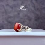 انگشتر نقره زنانه عقیق یمنی سرخ