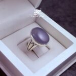 انگشتر نقره مردانه عقیق یمنی کبود