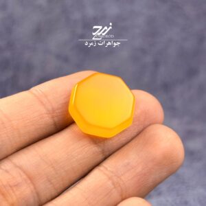 نگین عقیق زرد شرف الشمس کد 085