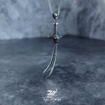 گردنبند استیل طرح ذوالفقار